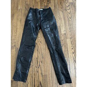 Vintage 1980's-1990's Chaiken & Capone Black 100% Genuine Leather Pants 4